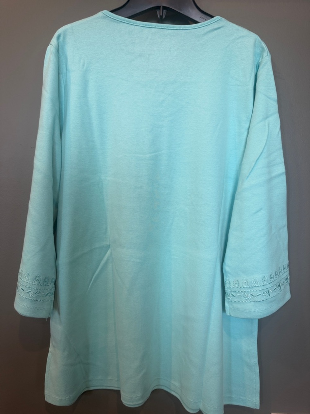 Light Aqua Women's Tunic Top - QVC - Picture 5 of 12